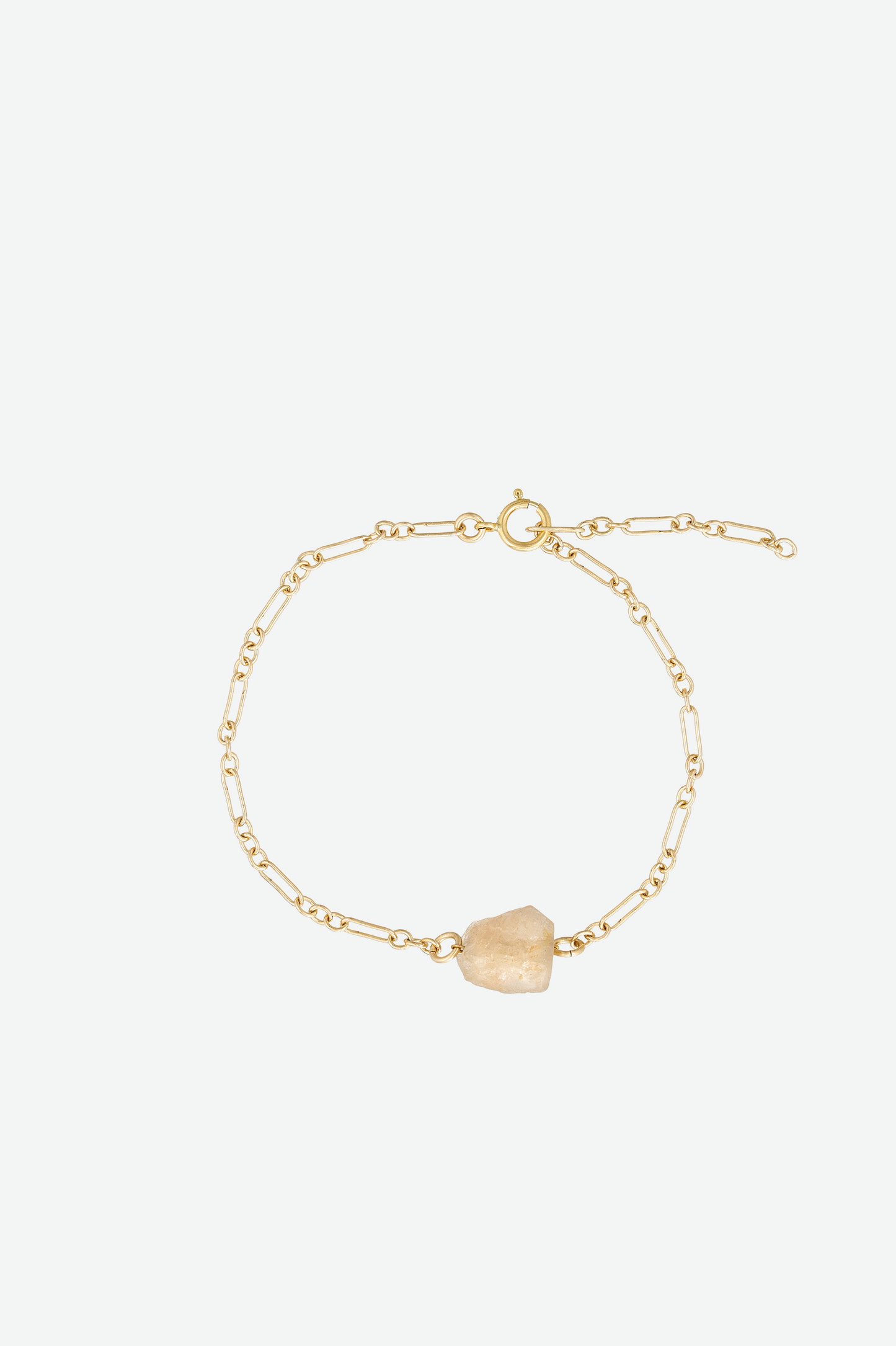 Rå Krystal Armbånd - vælg mellem 8 Krystaller.