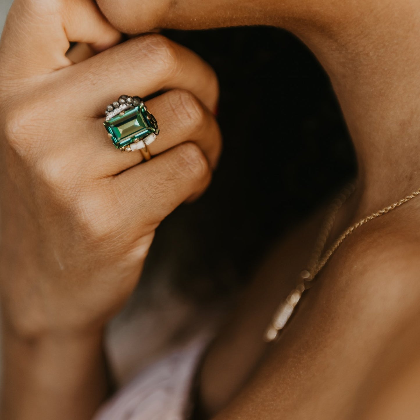 Stella Cocktail Ring med Swarovski.