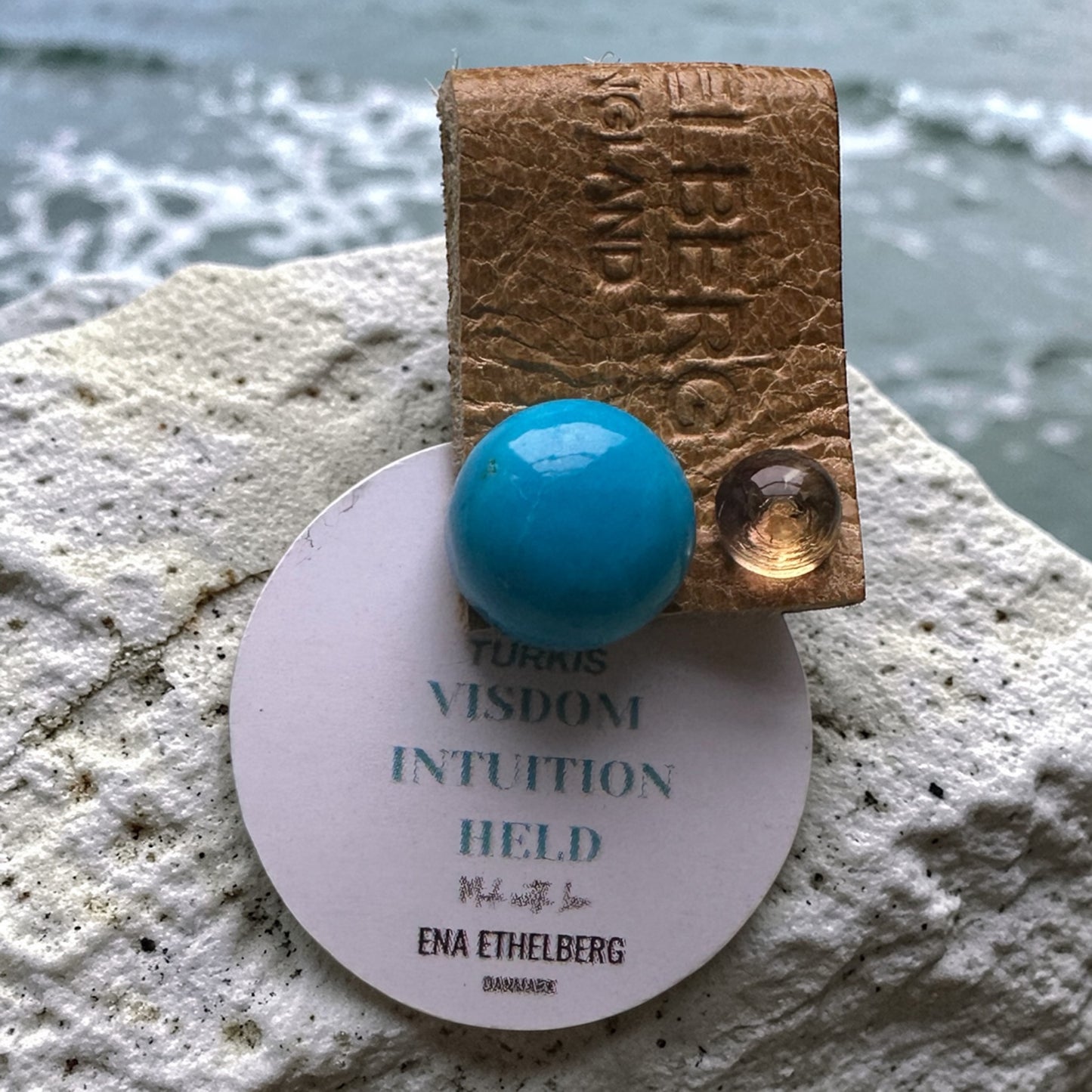 Stor & lille øreringe med smukke Håndslebne Cabochon Ædelsten - vælg mellem 6 kombinationer.