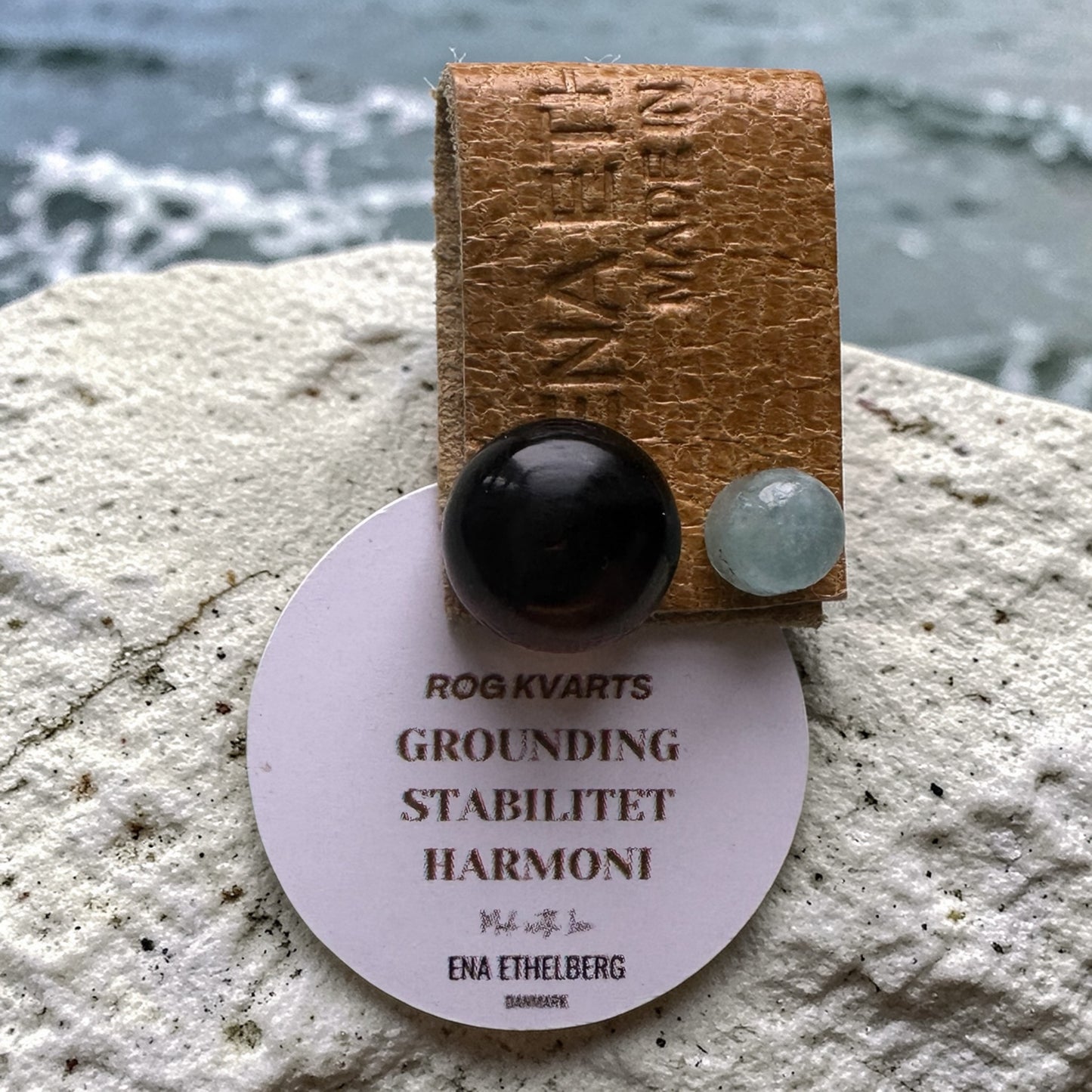 Stor & lille øreringe med smukke Håndslebne Cabochon Ædelsten - vælg mellem 6 kombinationer.